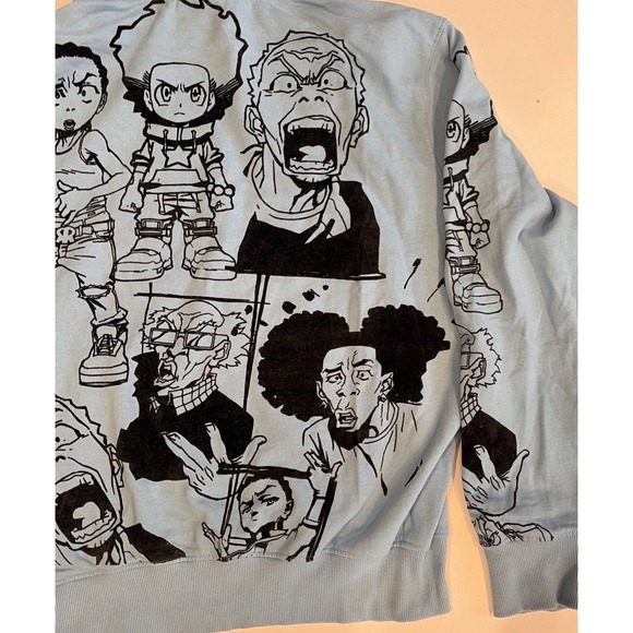 DEKRYPTIC X THE BOONDOCKS - GOLD WINNERS OUTLINE BLUE HOODIE 2XL - Picture 15 of 16